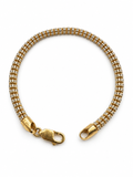 14K YELLOW GOLD MOON ICE BRACELET(4.5MM)