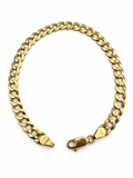 14K YELLOW GOLD SOLID CUBAN LINK(5.7MM) 8.0"