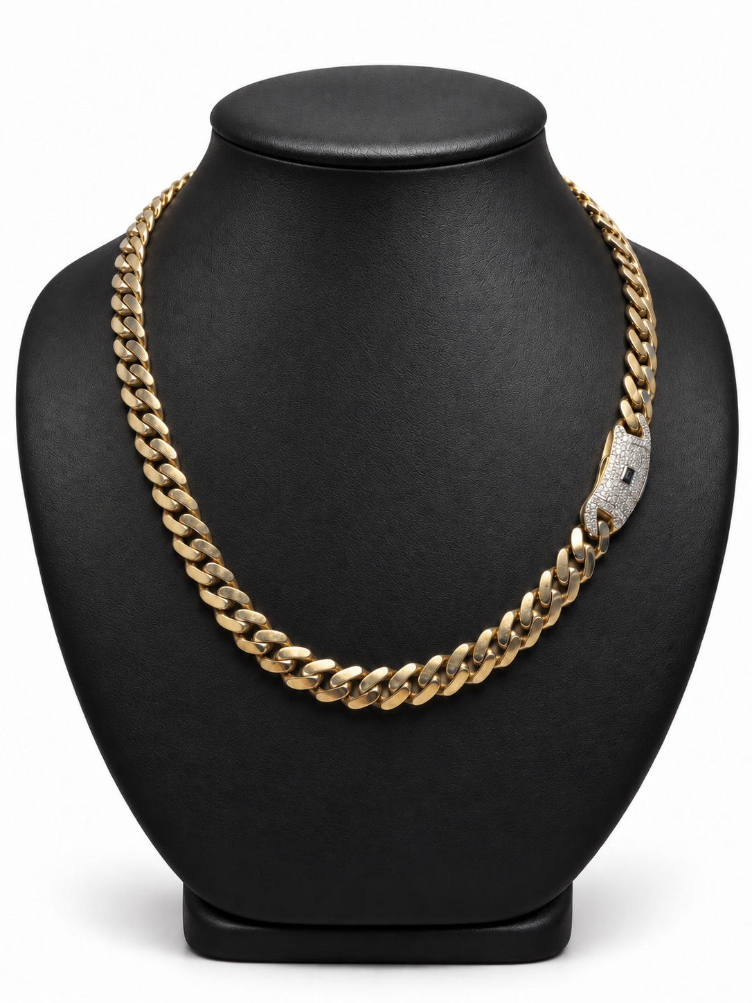 14K YELLOW GOLD HOLLOW MONACI CHAIN(10.5MM) 24" INCHES
