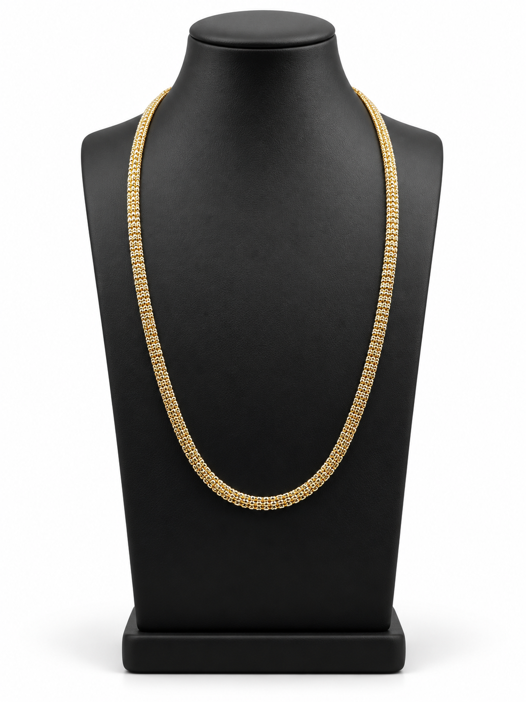 14K YELLOW GOLD MOON ICE CHAIN (4.7MM)26"
