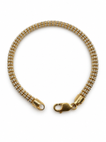 14K YELLOW GOLD MOON ICE BRACELET(4.7MM)