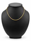 14K YELLOW GOLD MOON ICE CHAIN (2.5MM)16"