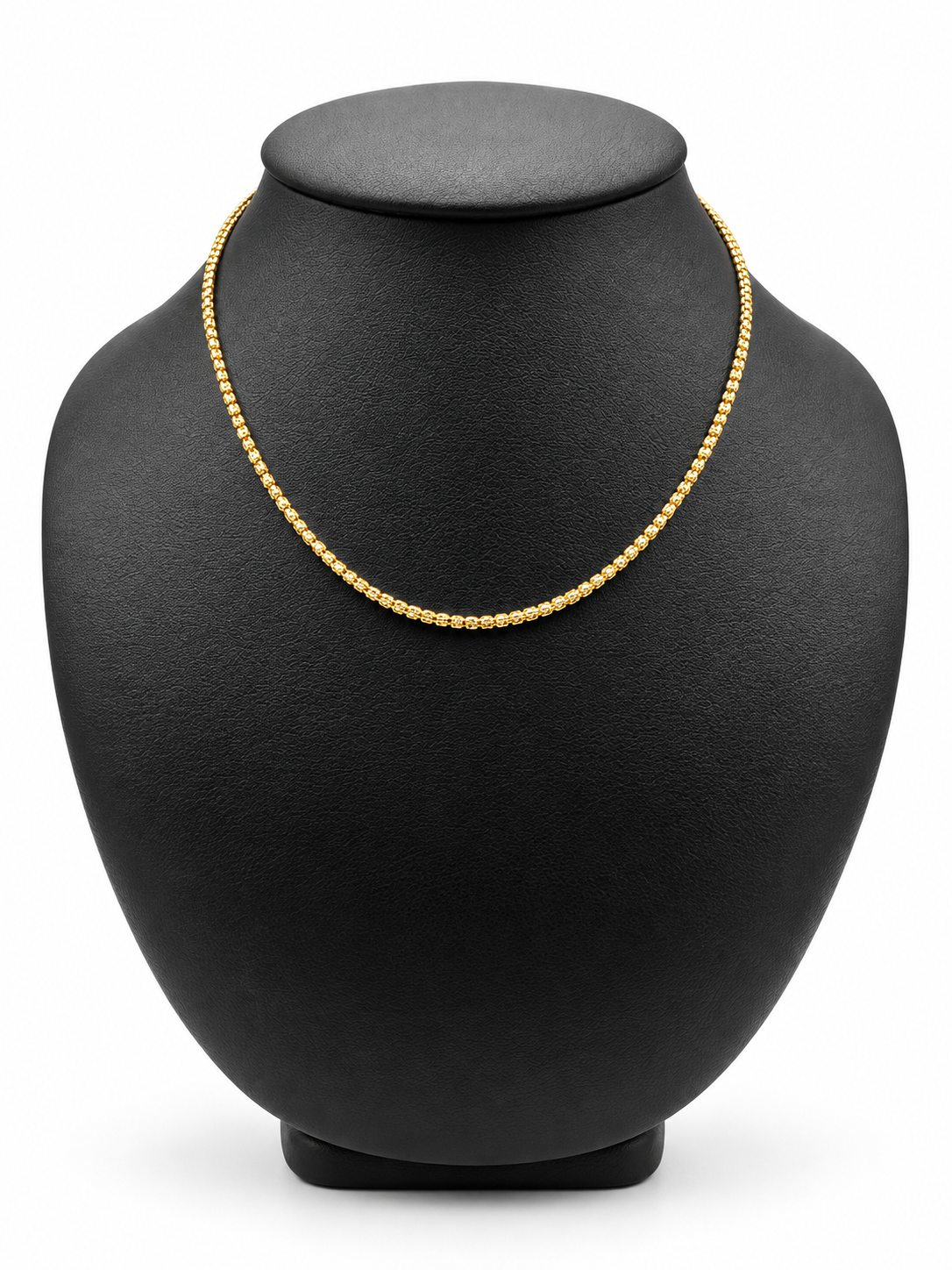 14K YELLOW GOLD MOON ICE CHAIN (2.5MM)16"