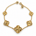 14K YELLOW GOLD TREVOL FANCY BRACELET BTJ™