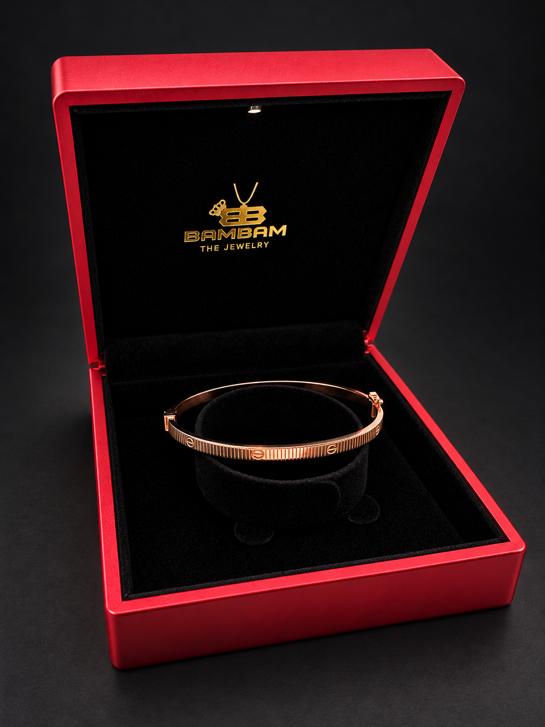 14K ROSE GOLD LOVE BRACELET 4MM (16 CM) BTJ ™