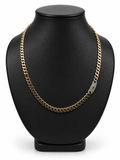 14K YELLOW GOLD HOLLOW MONACI CHAIN(8.0MM) 24" INCHES