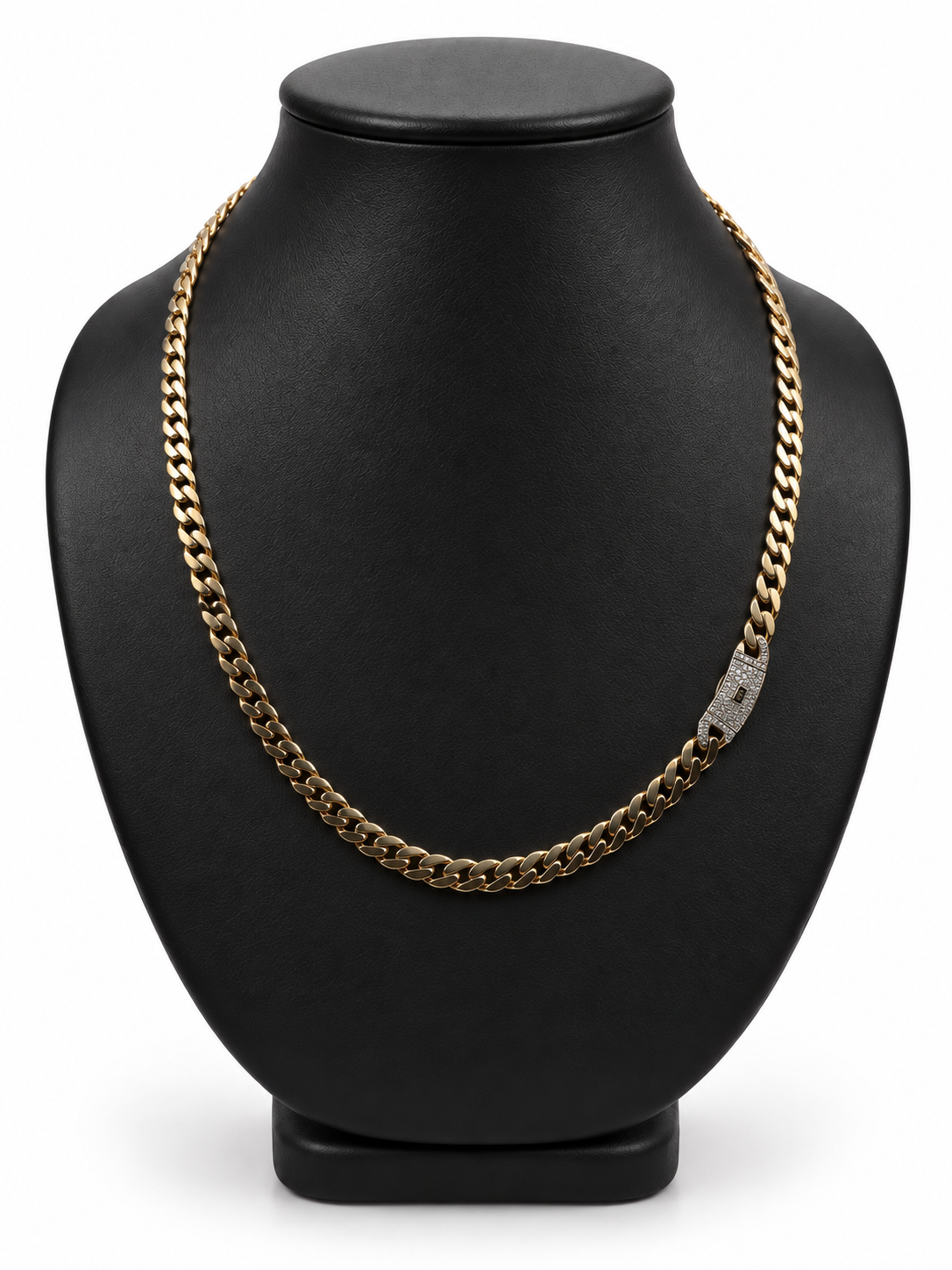 14K YELLOW GOLD HOLLOW MONACI CHAIN(8.0MM) 24" INCHES