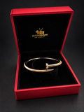 14K YELLOW GOLD NAIL BRACELET 5MM (19CM) BTJ ™