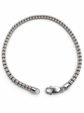 14K WHITE GOLD MOON ICE BRACELET(3.5MM)