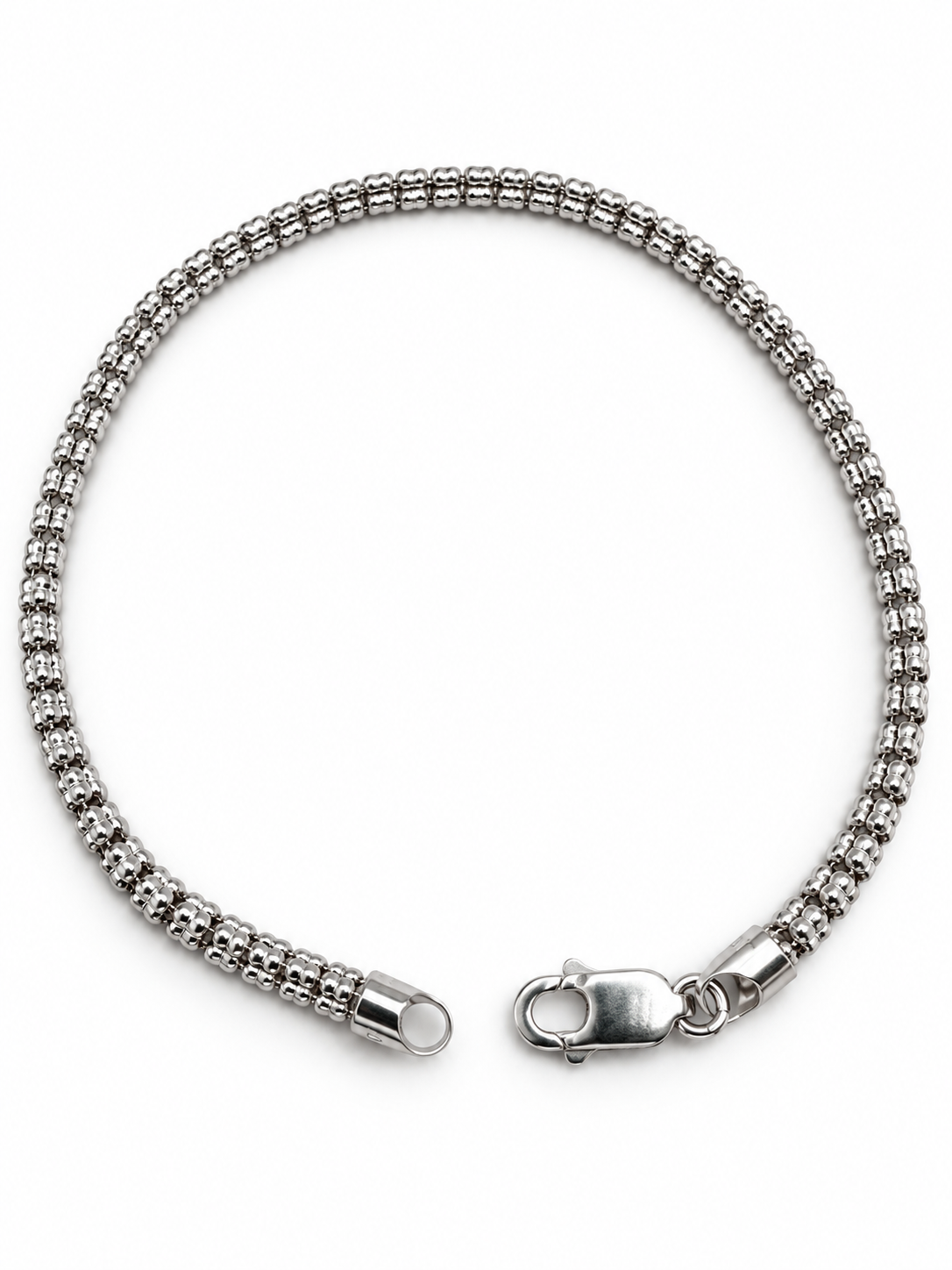 14K WHITE GOLD MOON ICE BRACELET(3.5MM)