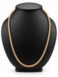 14K YELLOW GOLD MOON ICE CHAIN (3.7MM)24"