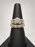 14K TRIO WEDDING RINGS CZ BTJ™