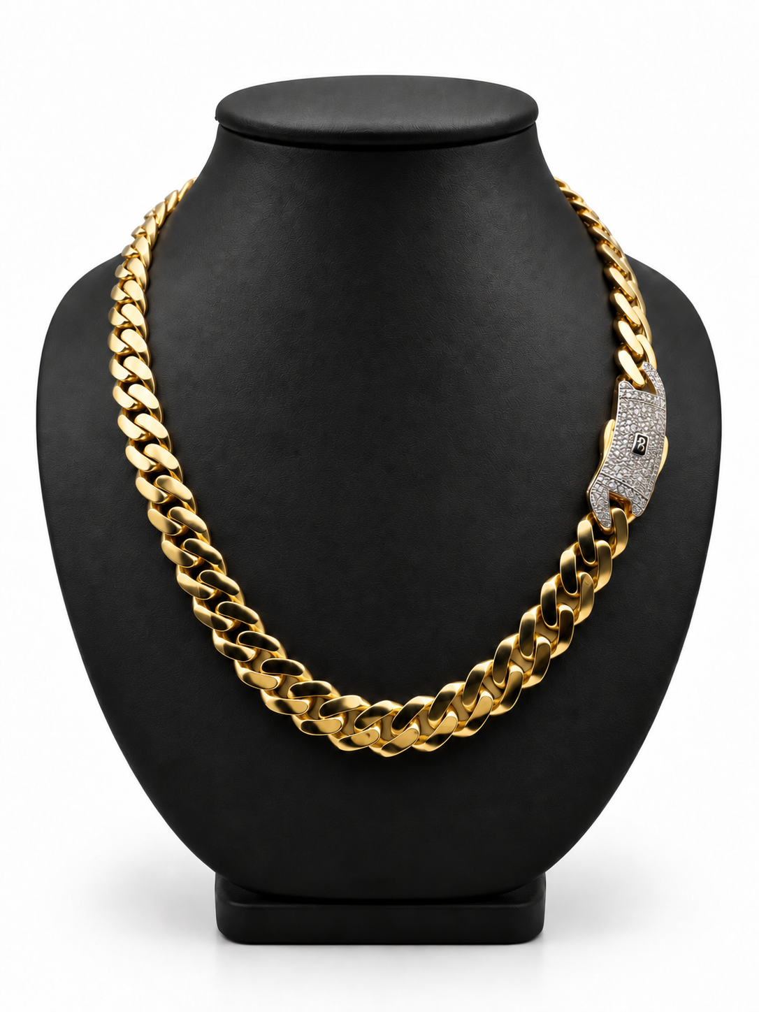 14K YELLOW GOLD HOLLOW MONACI CHAIN(15.0MM) 24" INCHES