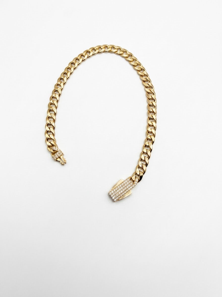 14K HOLLOW JINGLE BRACELET 6MM BTJ™