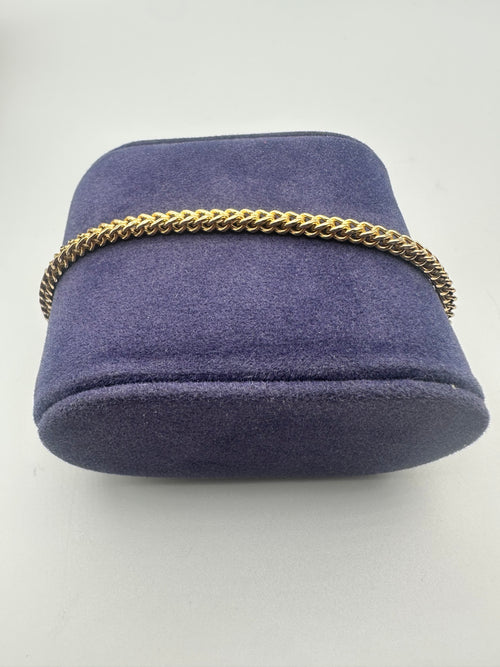 14K HOLLOW FRANCO  ANKLE  BRACELET 3MM BTJ™