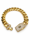 14K HOLLOW MONACI BRACELET 15MM BTJ™